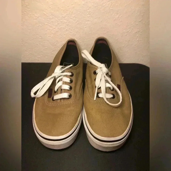 Men’s white and tan Vans size 5 - Picture 3 of 16